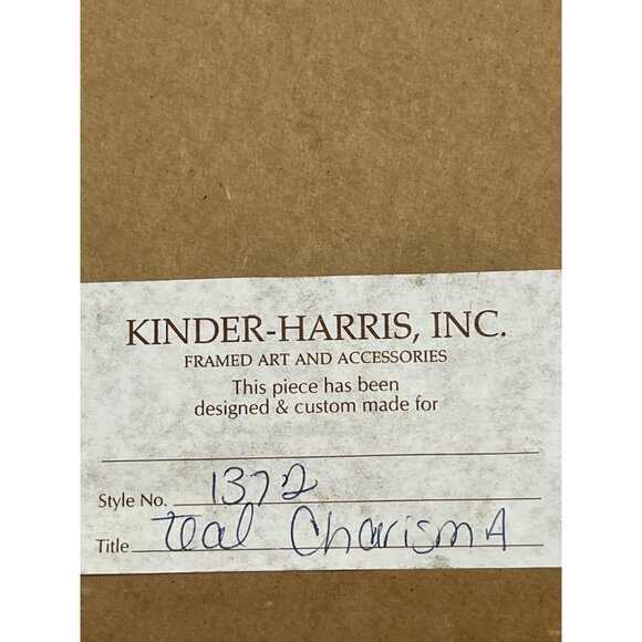 Merri Pattinian Original Mixed-Media Collage *Teal Charisma* - Picture 4 of 9